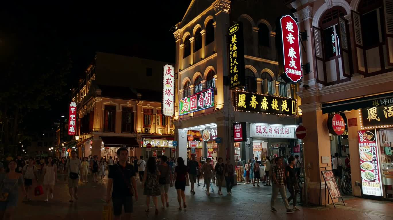 霓虹唐人街夜行 — AI video creation