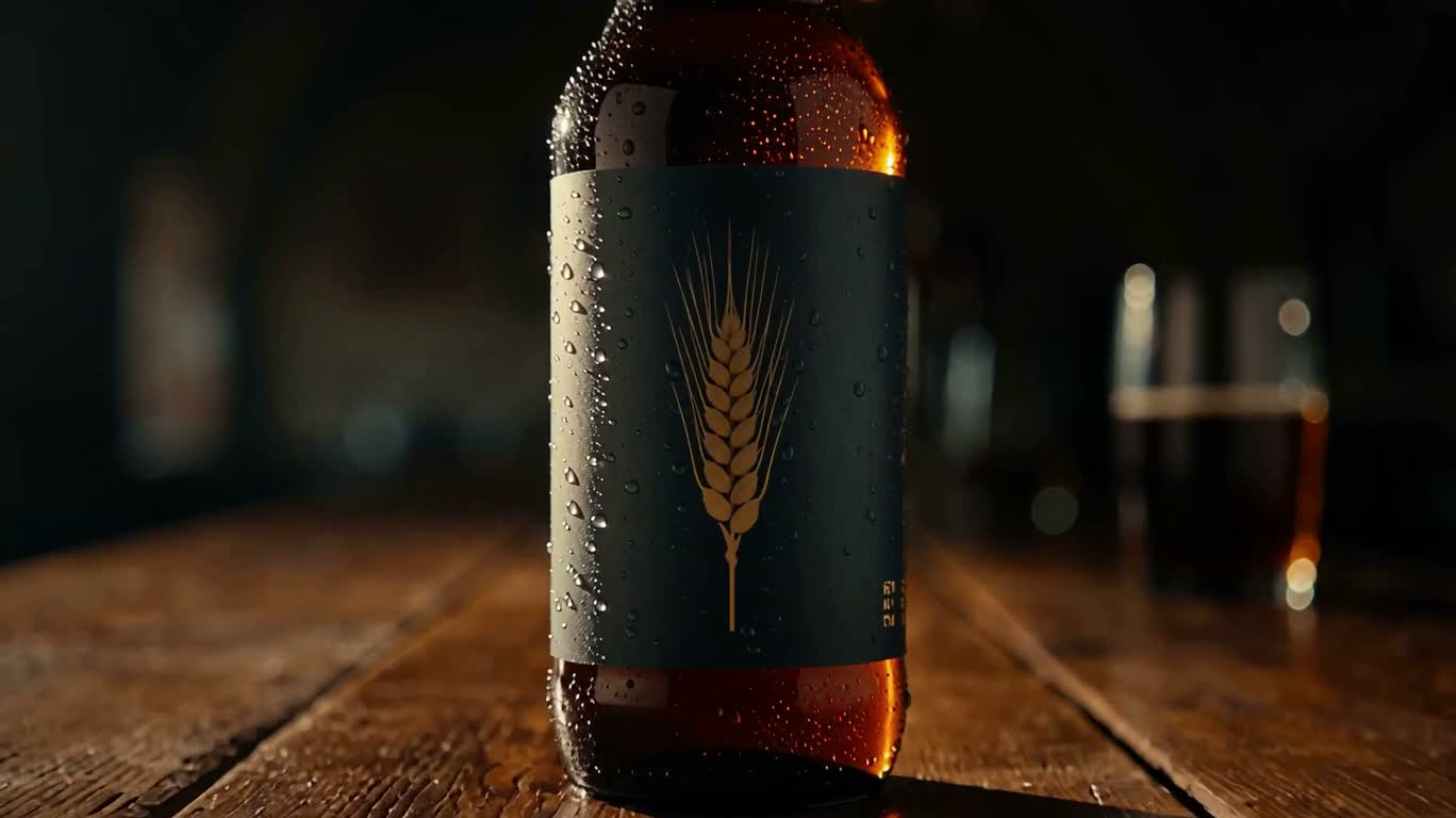 麦田酿成的琥珀啤酒 — AI video creation