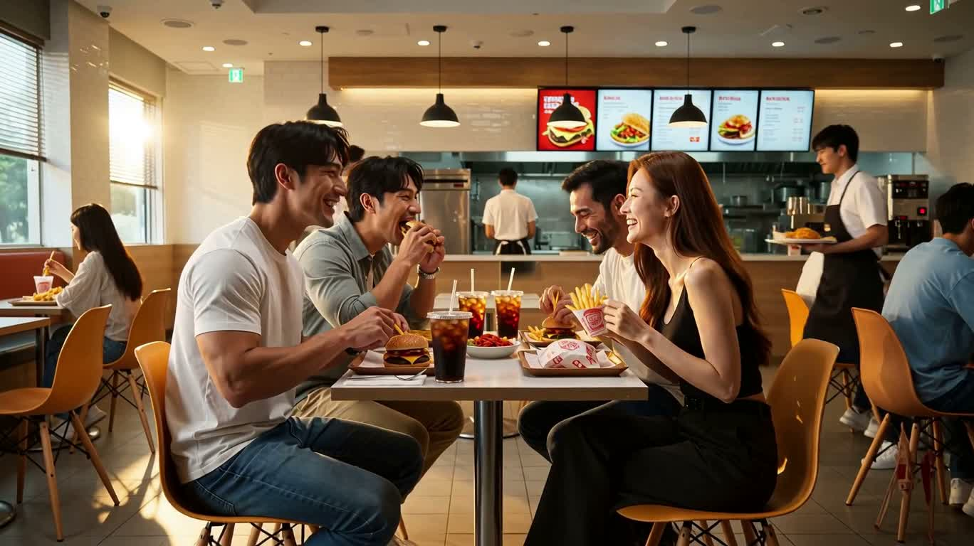 점심시간 버거 잔치