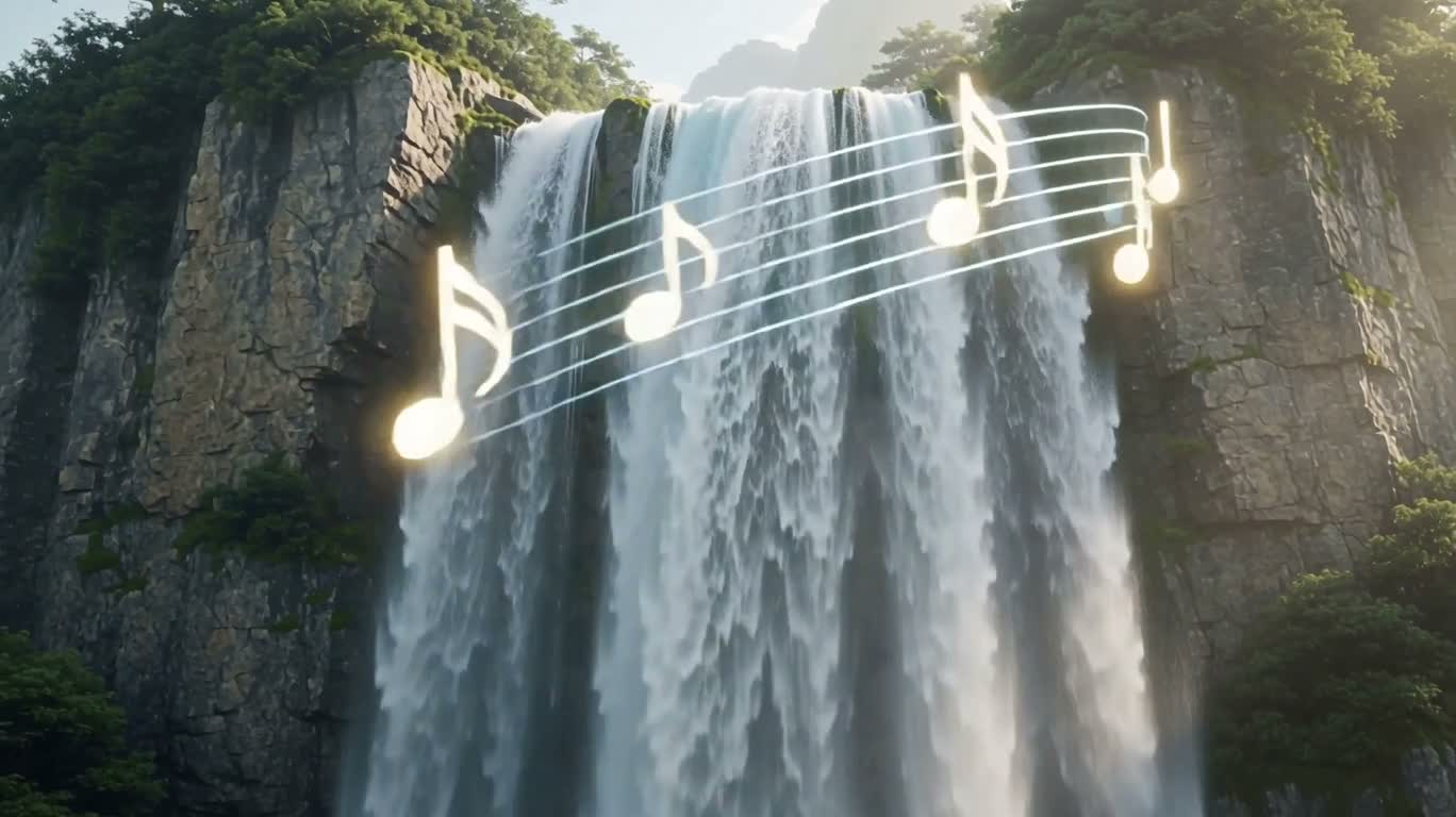 Flowing Melody Waterfall