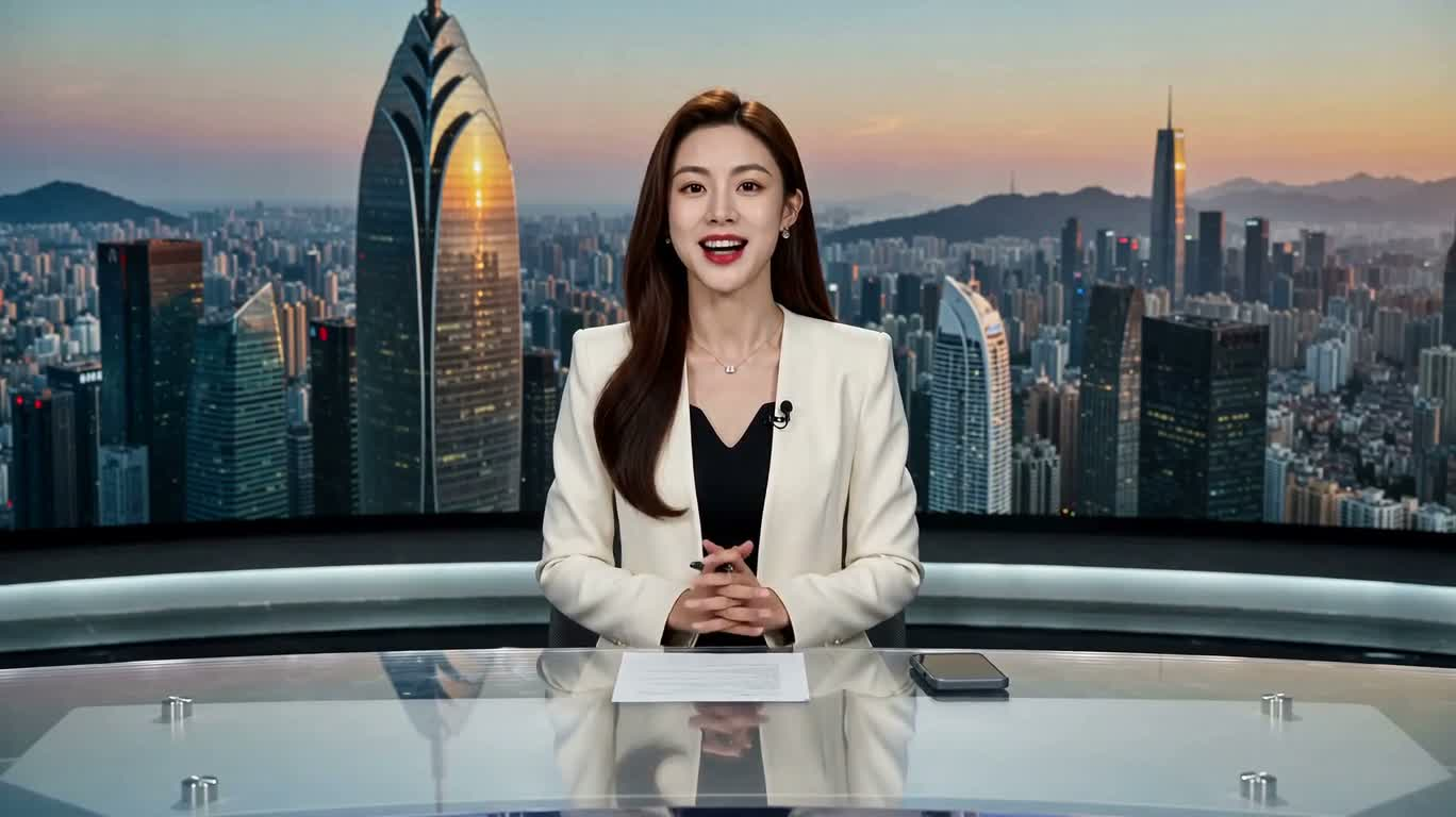 日落海岸电动汽车发布 — AI video creation