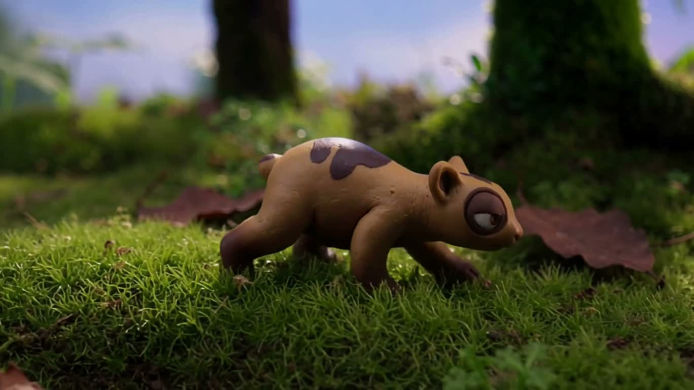 Clay Creatures in a Mossy Forest — AI video creation