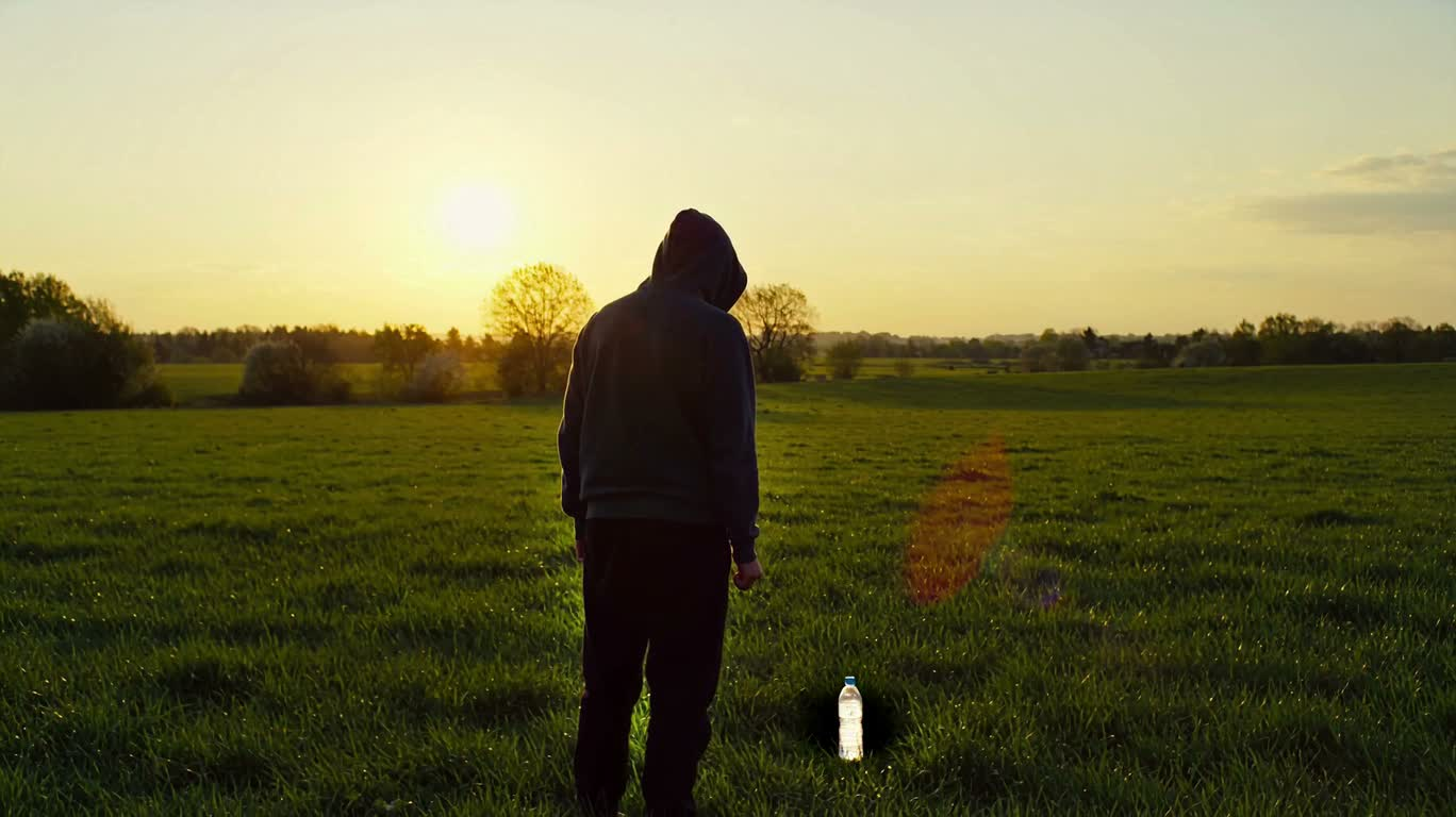 Leaping Kick in Golden Grassland — AI video creation