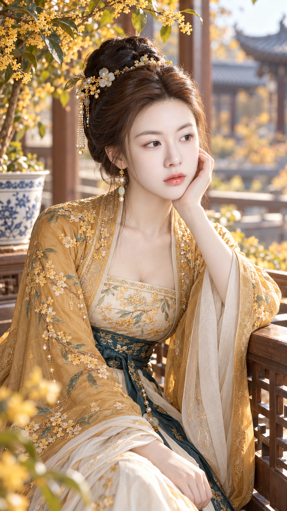 Hương thu ngọc ấm: quý nữ trong sân vườn cổ phong