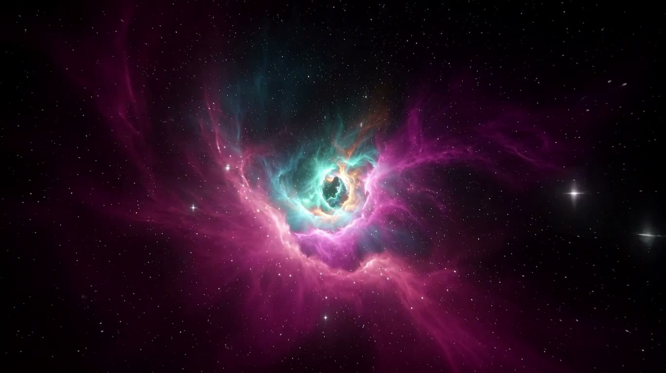 超写実的3D星雲画境