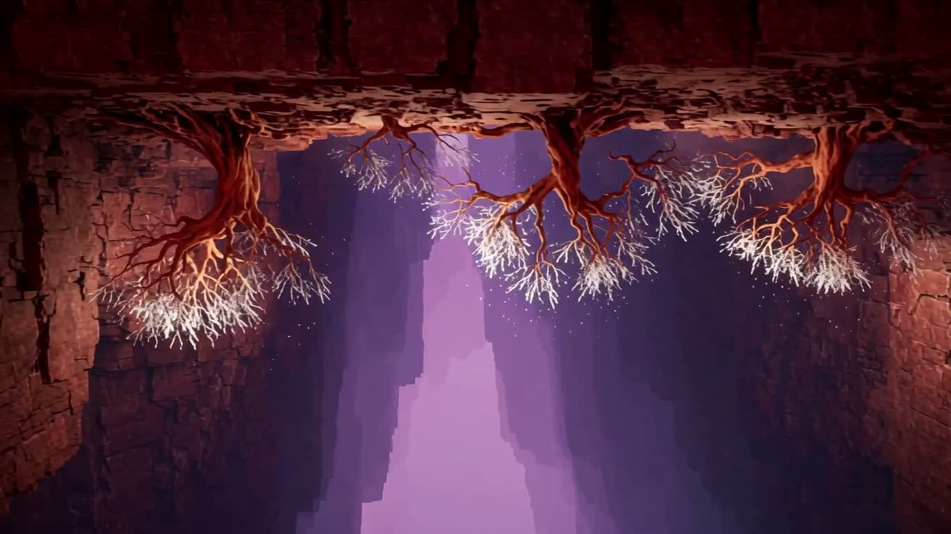 紫色虚空峡谷 — AI video creation