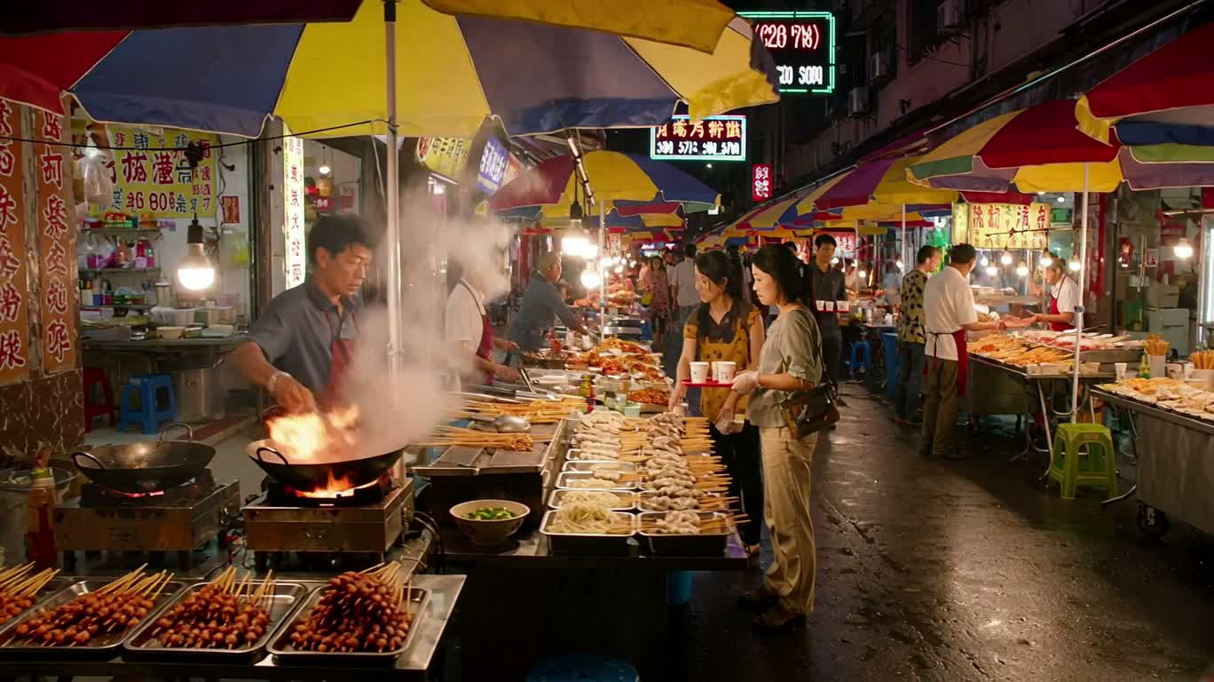 네온 야시장