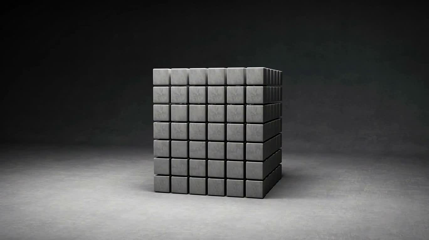 千块方阵崩散 — AI video creation