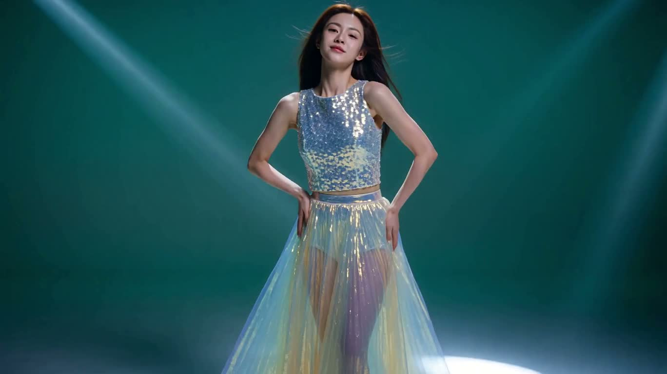 虹彩舞裙与流光幻境 — AI video creation