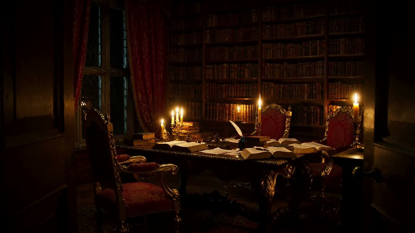 Cabinet baroque à la bougie