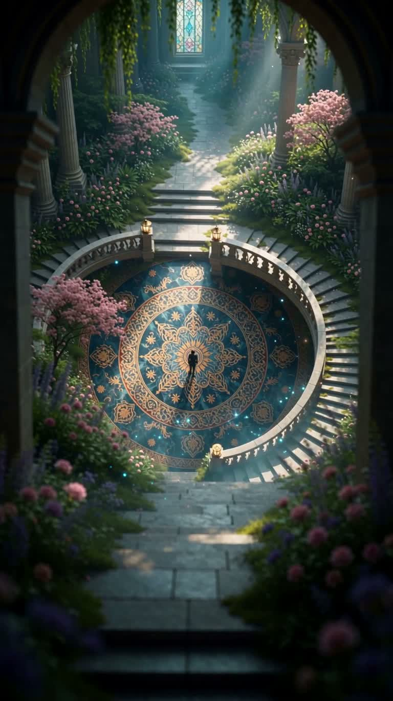 奇幻蓝眸青年肖像 — AI video creation