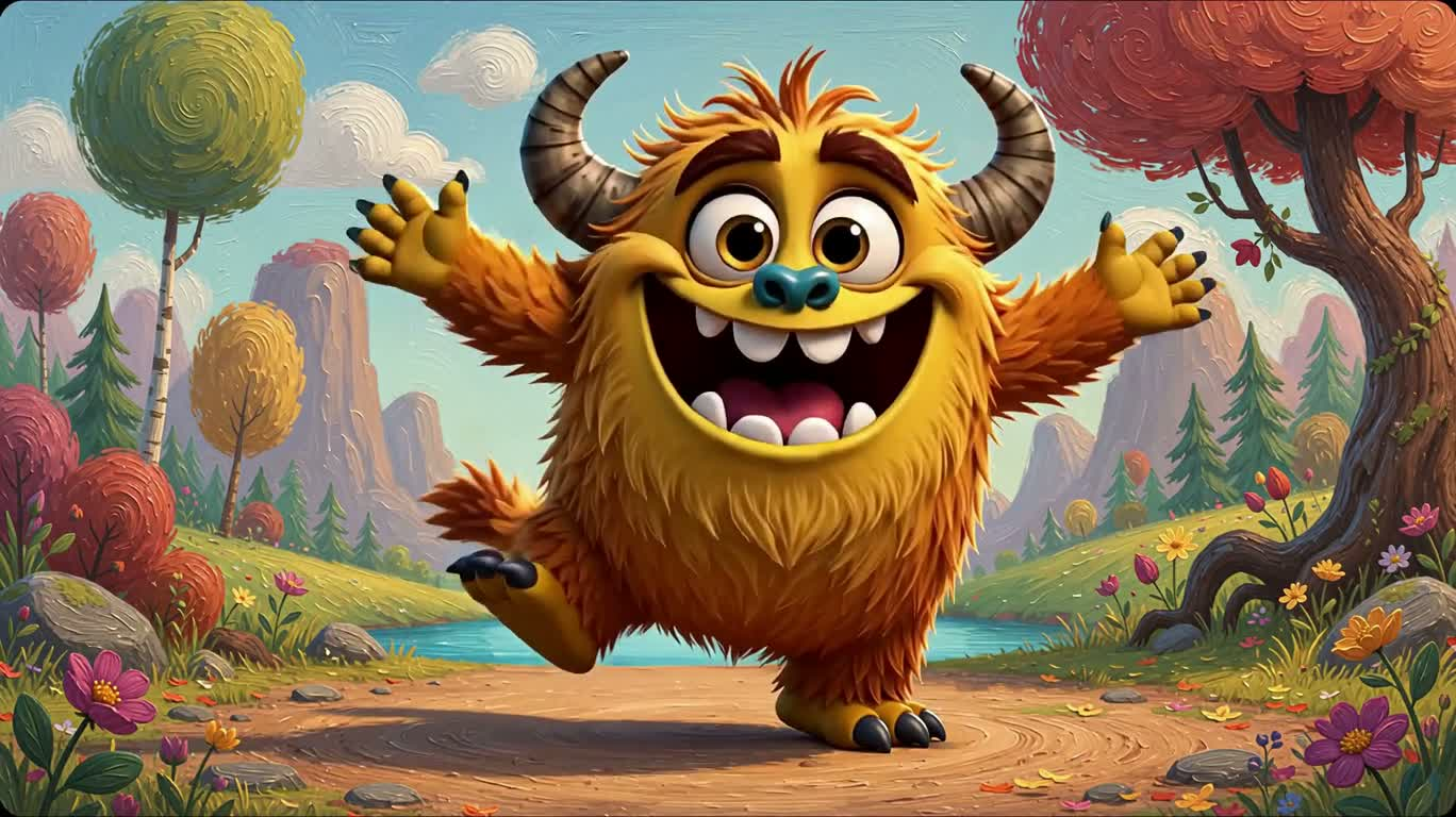 Colorful Happy Monster