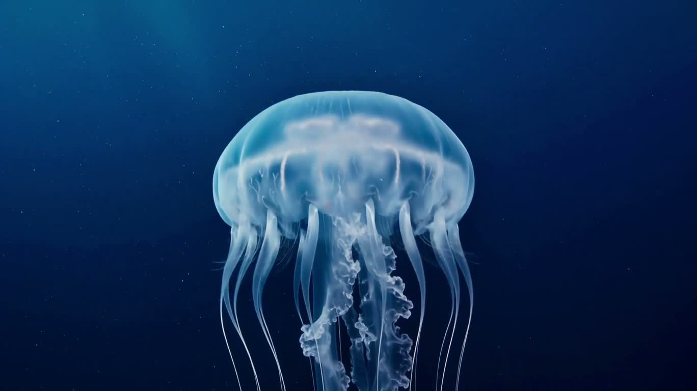 深海荧光水母