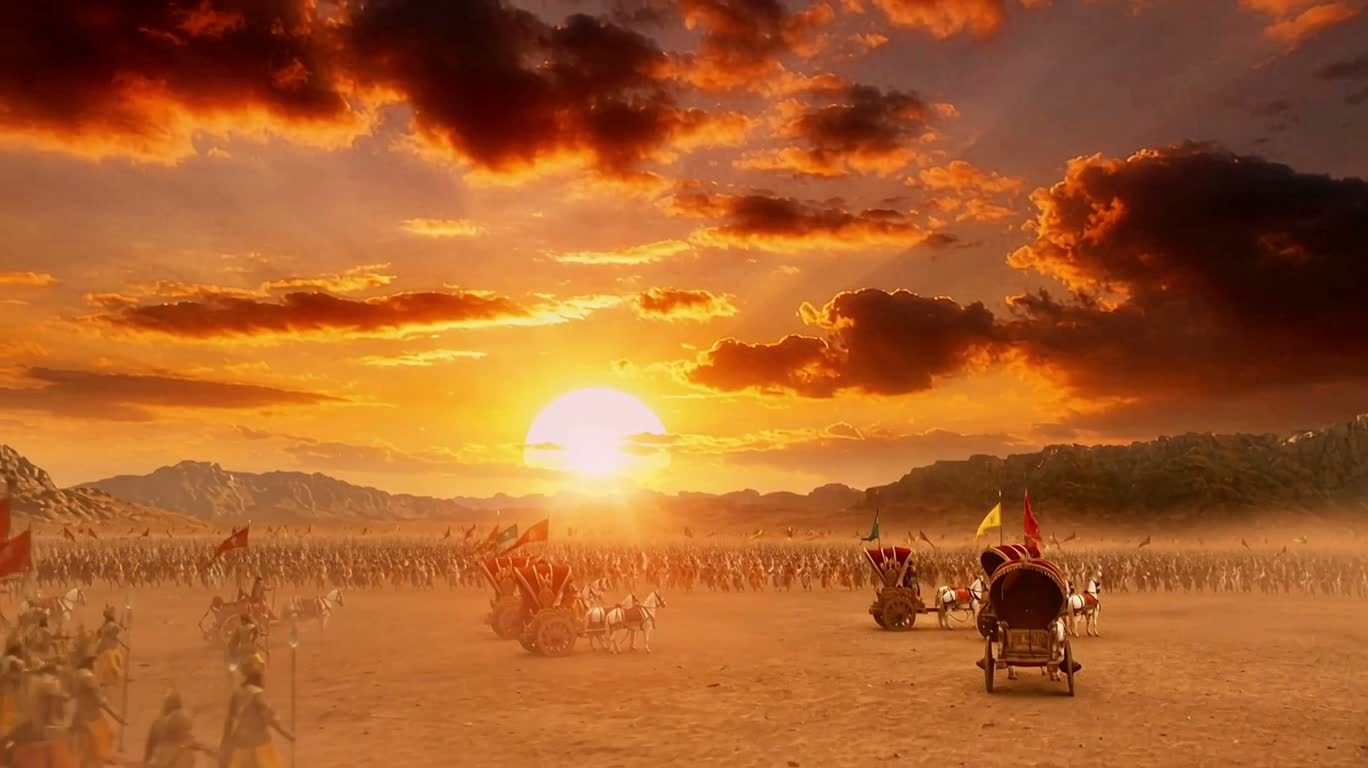 库鲁之战·夕阳对决 — AI video creation