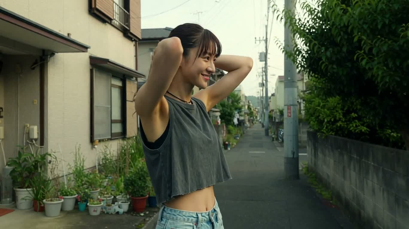 日本住宅街的温暖日常 — AI video creation