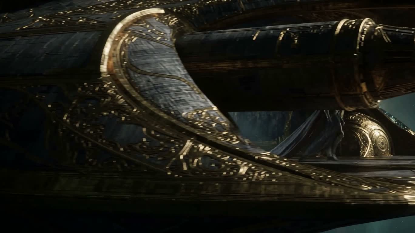 Grey-Skinned Astral Spirit on an Ancient Starship — AI video creation