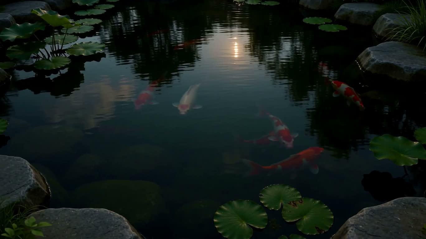 锦鲤光影池 — AI video creation