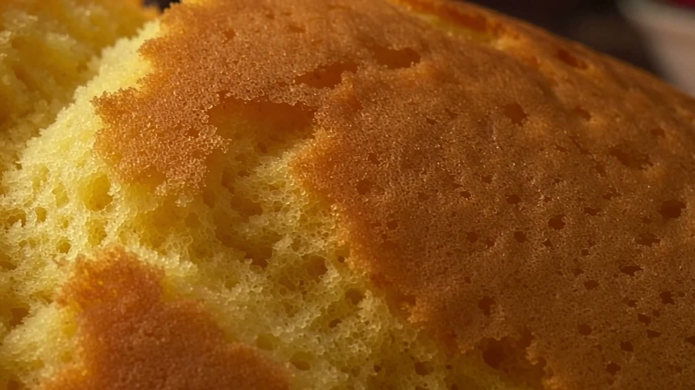 The Soft Texture of Sponge Cake