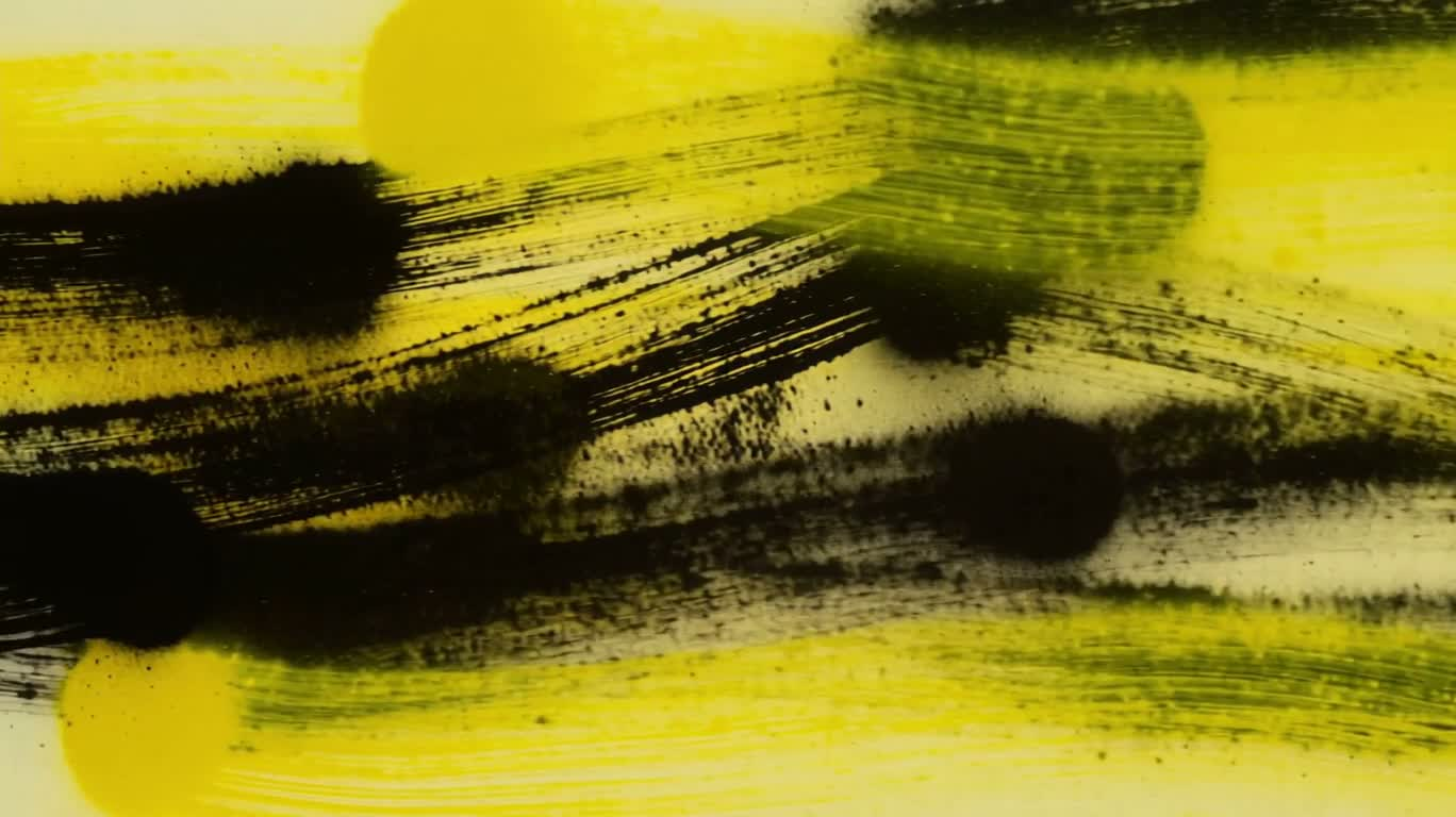 Paysage abstrait jaune et noir au spray — AI video creation