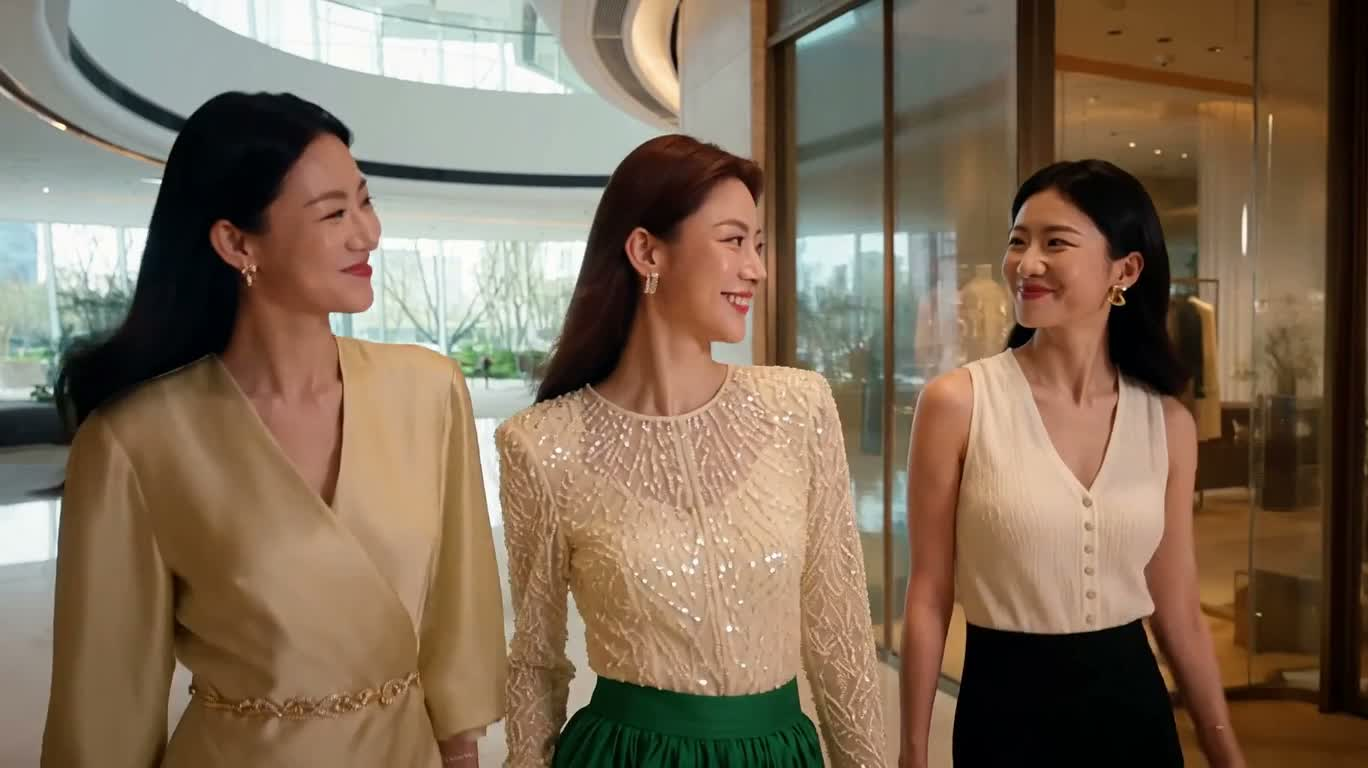 Le rendez-vous en boutique de la robe émeraude — AI video creation