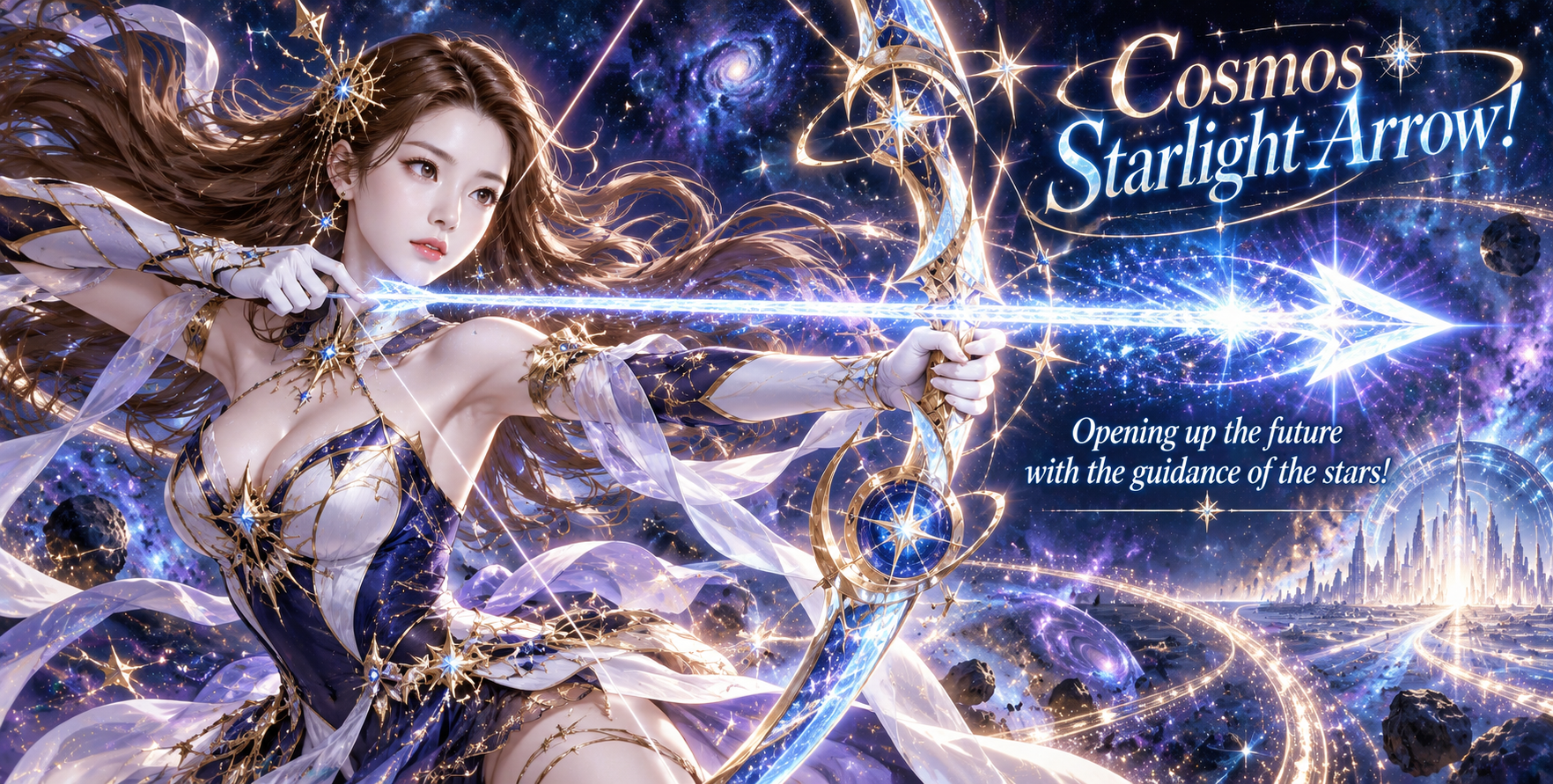 星辰指引的宇宙魔法少女 — AI image creation