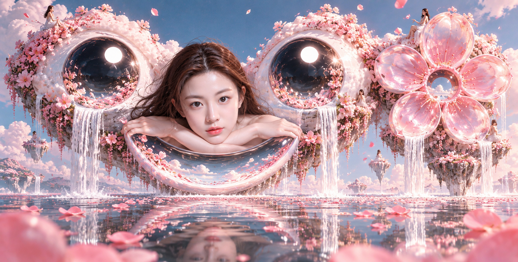 Japanese Kaomoji Surreal Experimental Graphic Design Poster