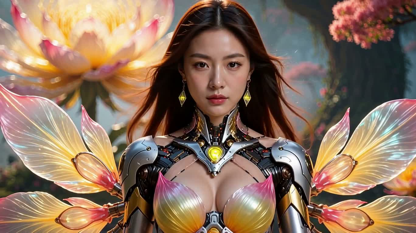 霓彩生物机械花使者
