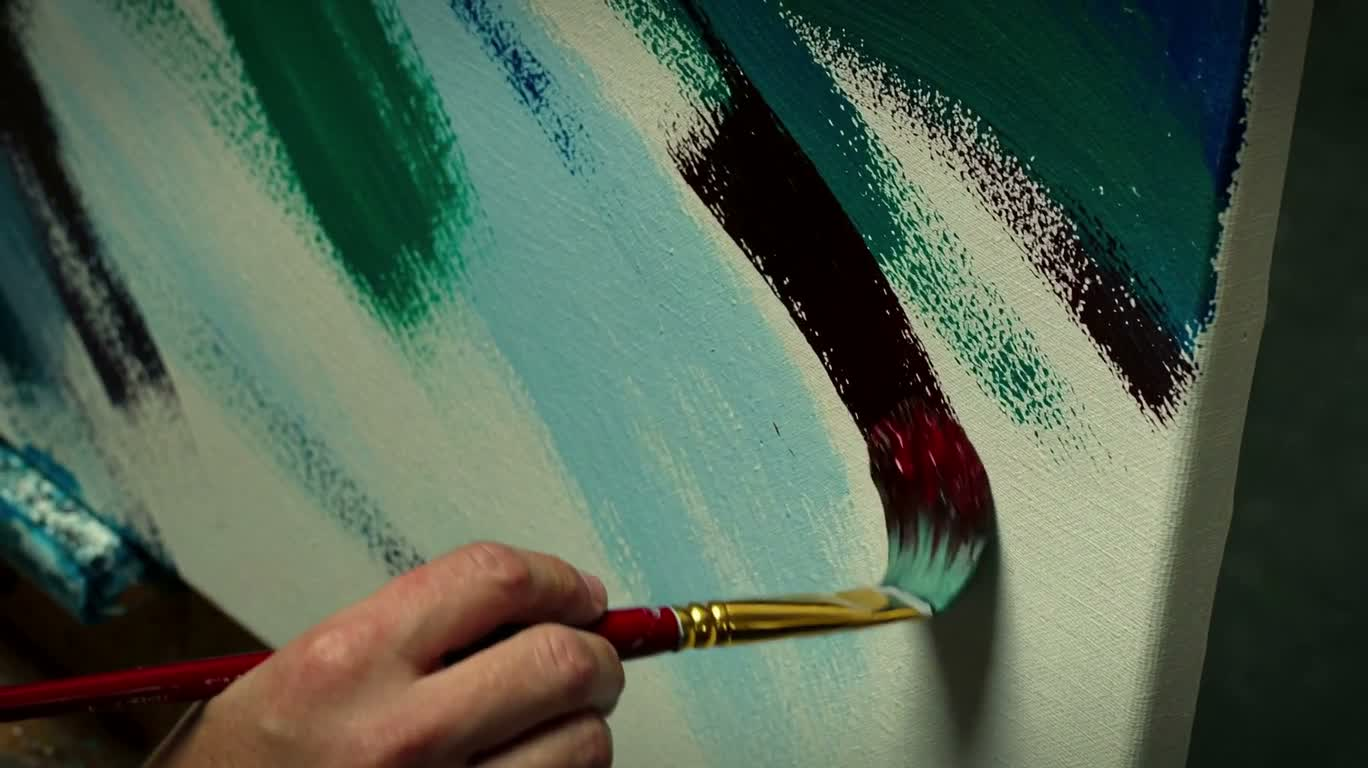 Flowing Colors and Brushes — AI video creation