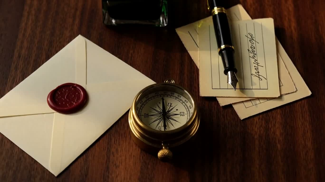 Tĩnh vật trên bàn gỗ óc chó — AI video creation