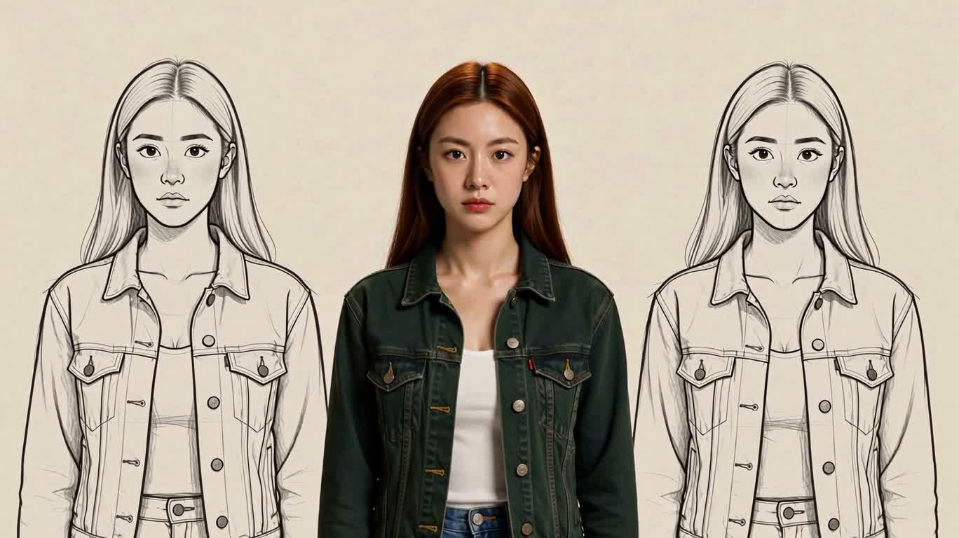 三重红发少女的无声争执 — AI video creation