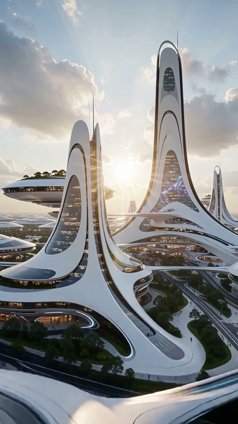Белый эко-город будущего 2080