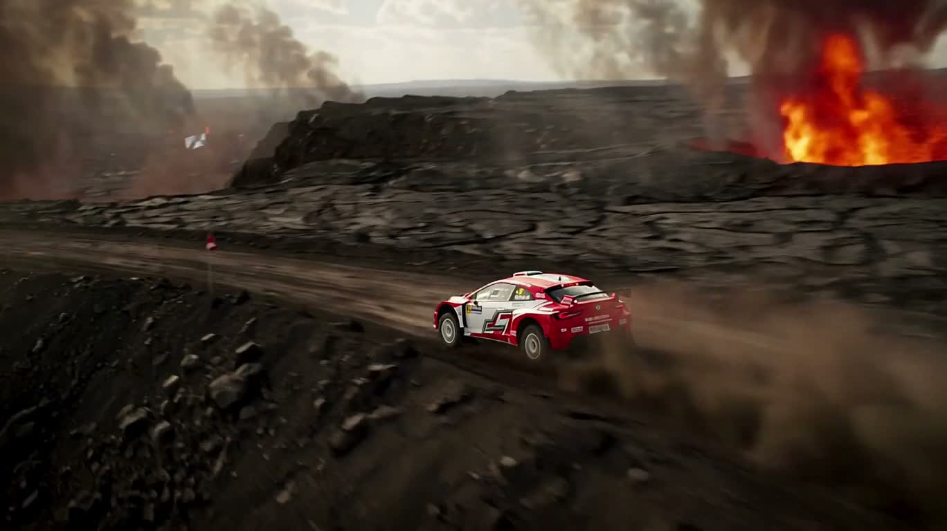 火山绝境飞跃 — AI video creation
