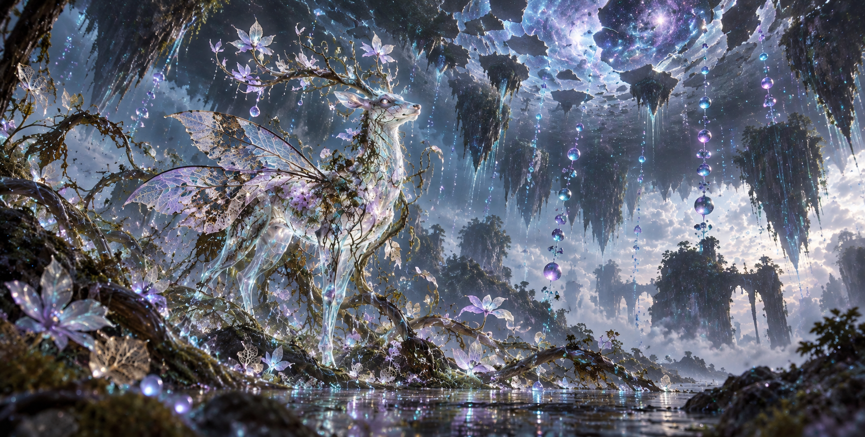 倒置重力下的生物发光共生幻境