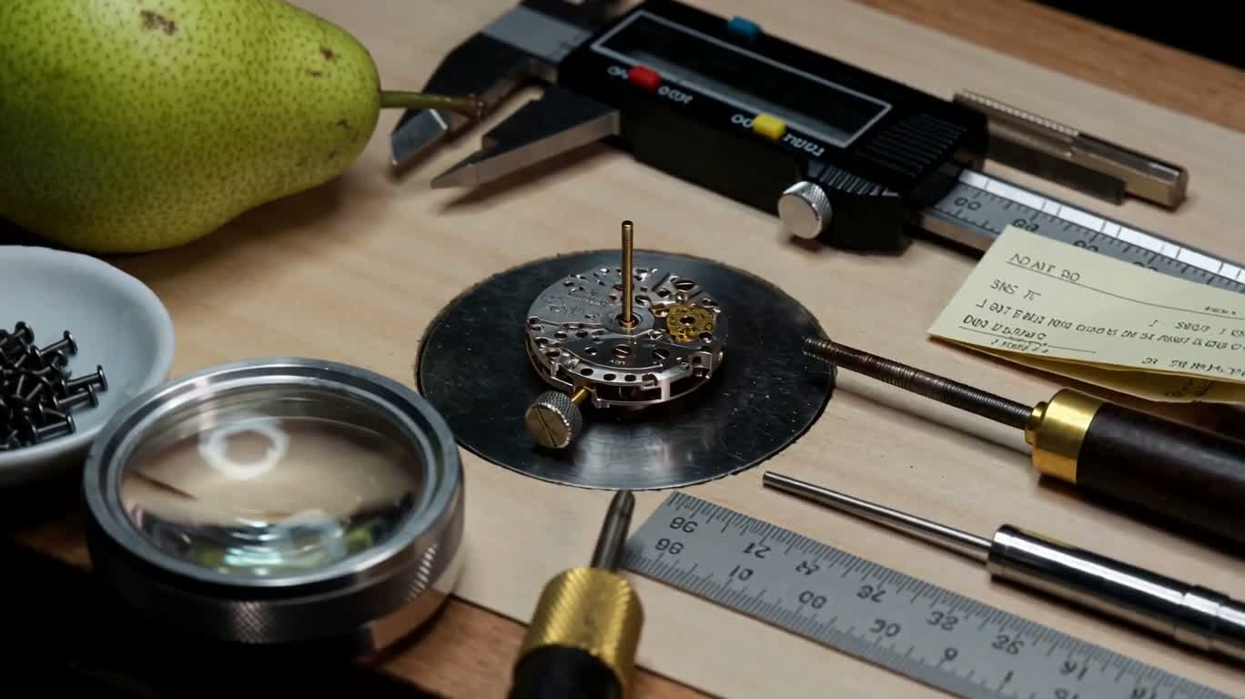 時計職人の作業台の静物