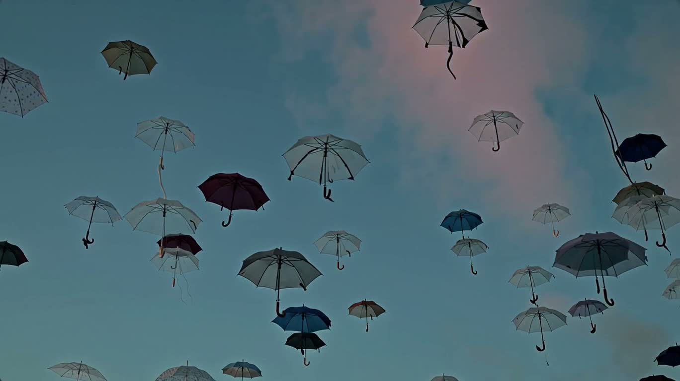 Merveille des nuages en parapluie