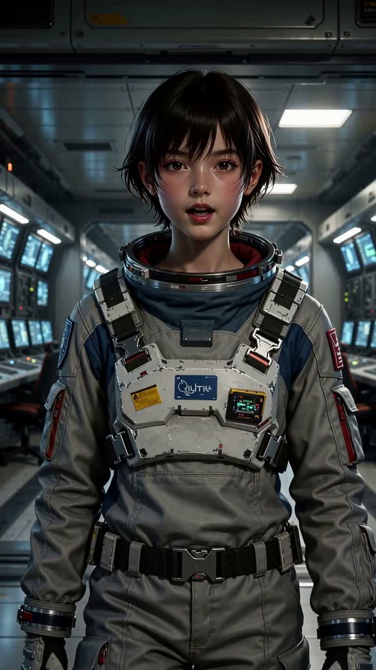 星际图书馆中的女孩