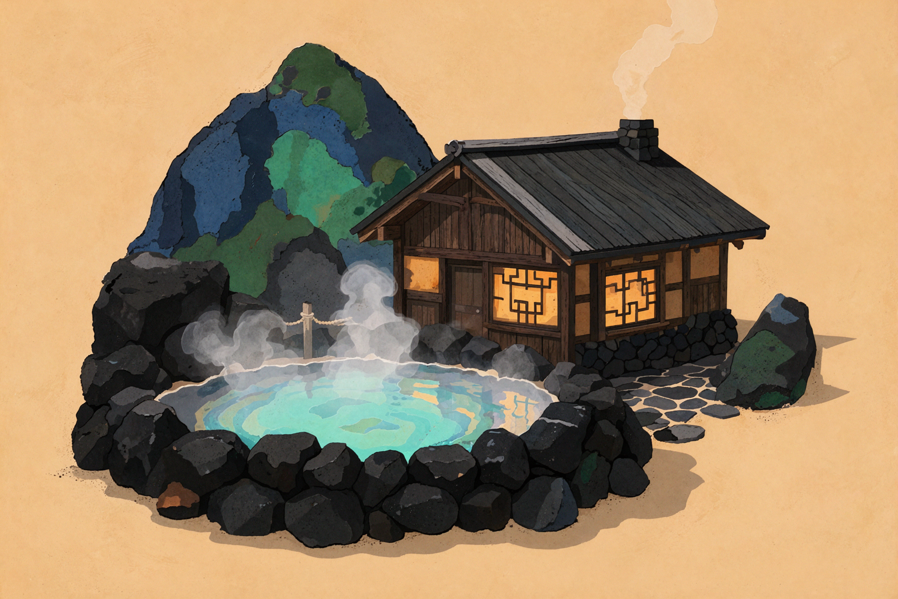 火山温泉旅店 · 敦煌矿彩