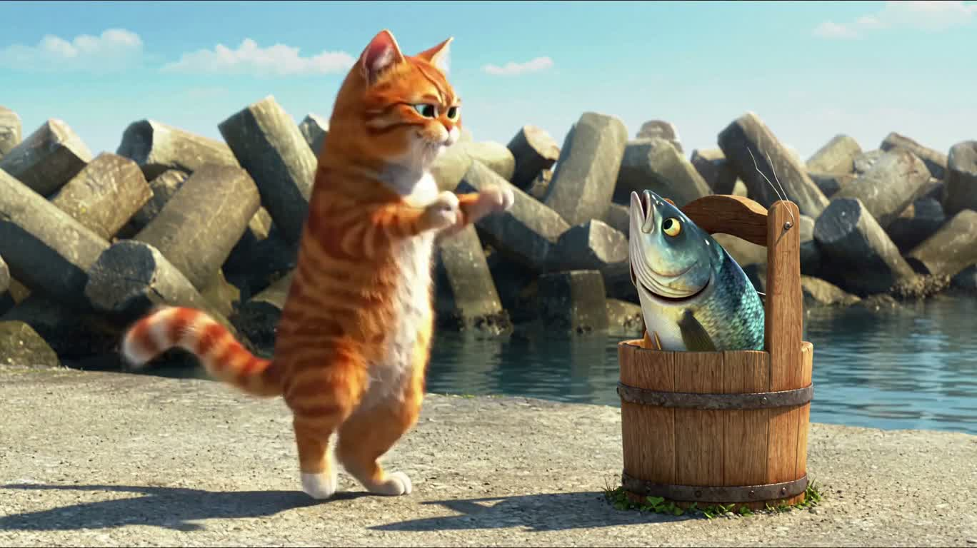 猫咪与鱼的哥萨克舞