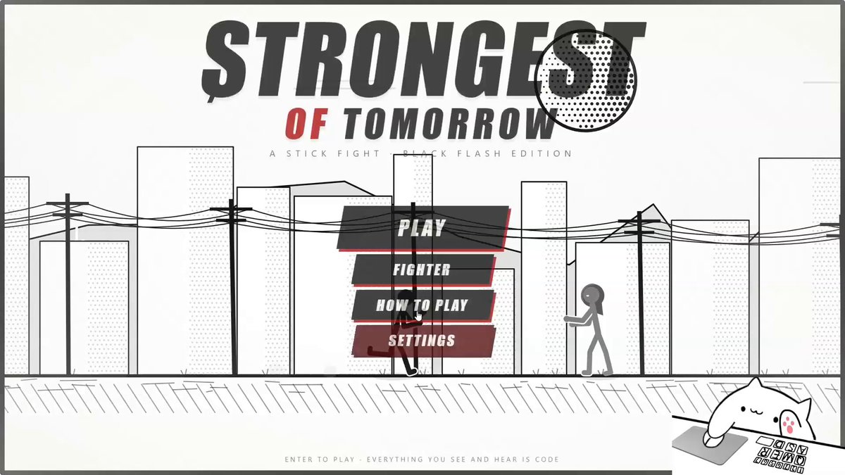 Stickman game with character customization — AI video creation