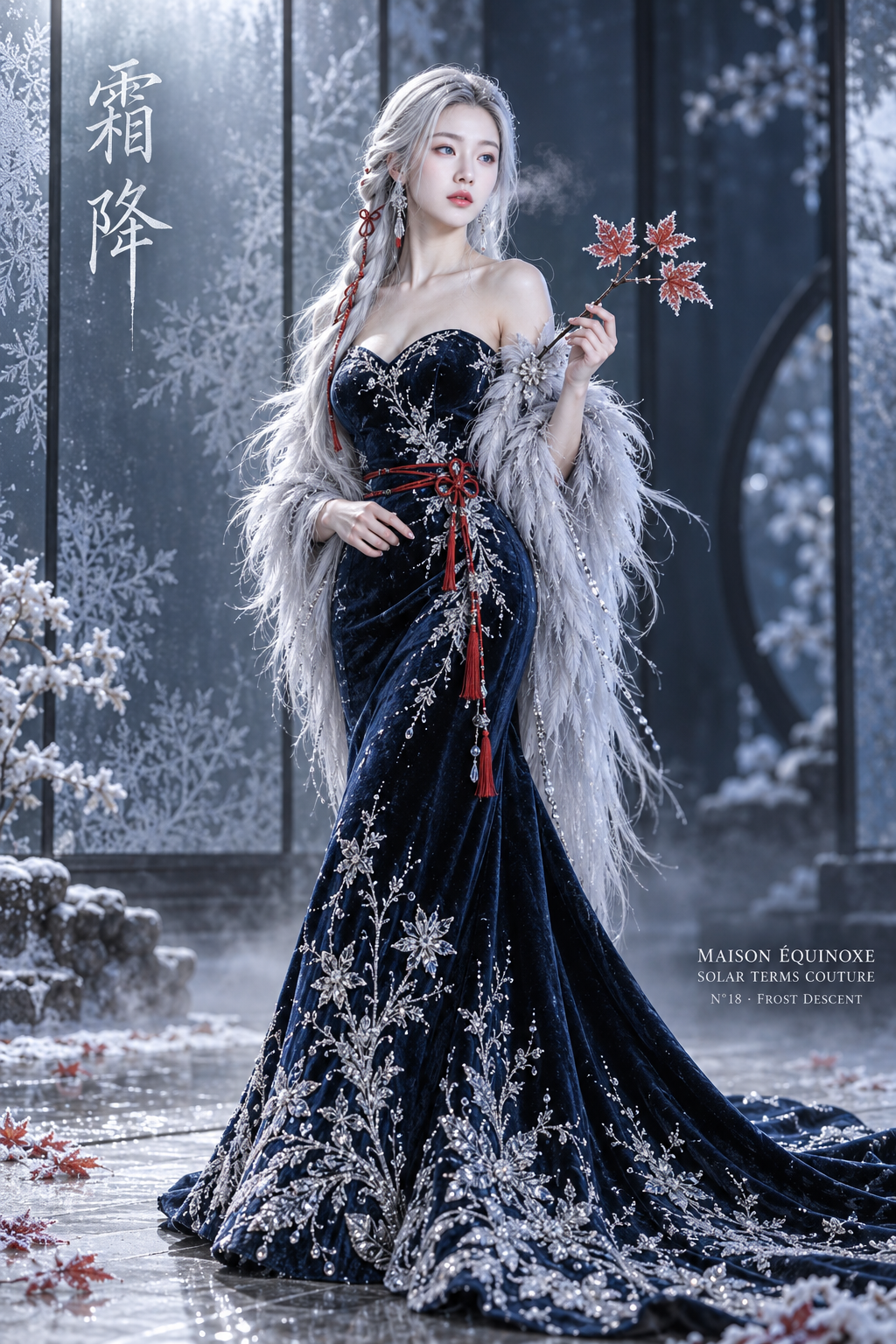 霜降二十四节气高定视觉海报 — AI image creation