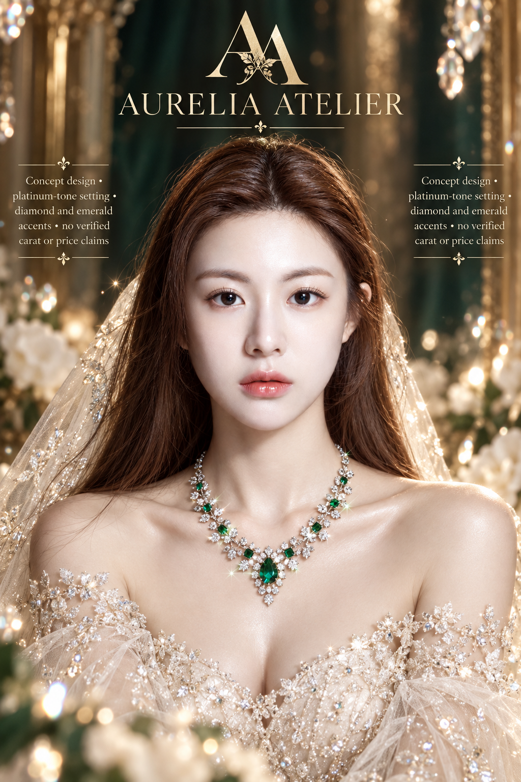 高奢珠宝婚嫁海报设计 — AI image creation
