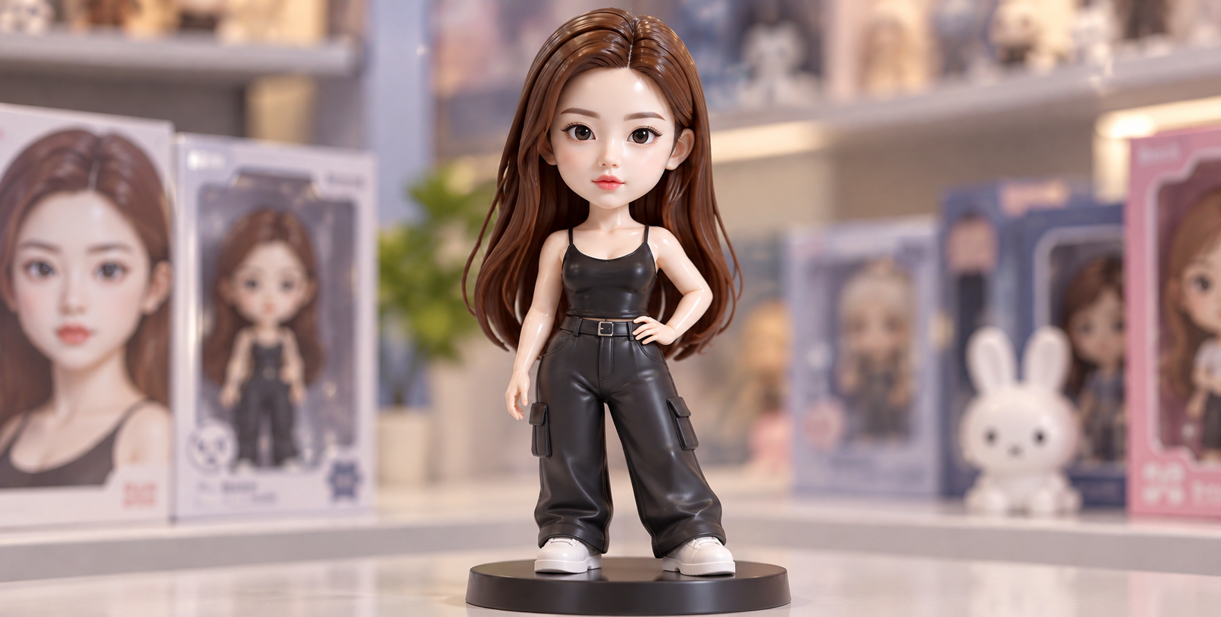 保留身份特征的风格化 3D 动作人偶 — AI image creation