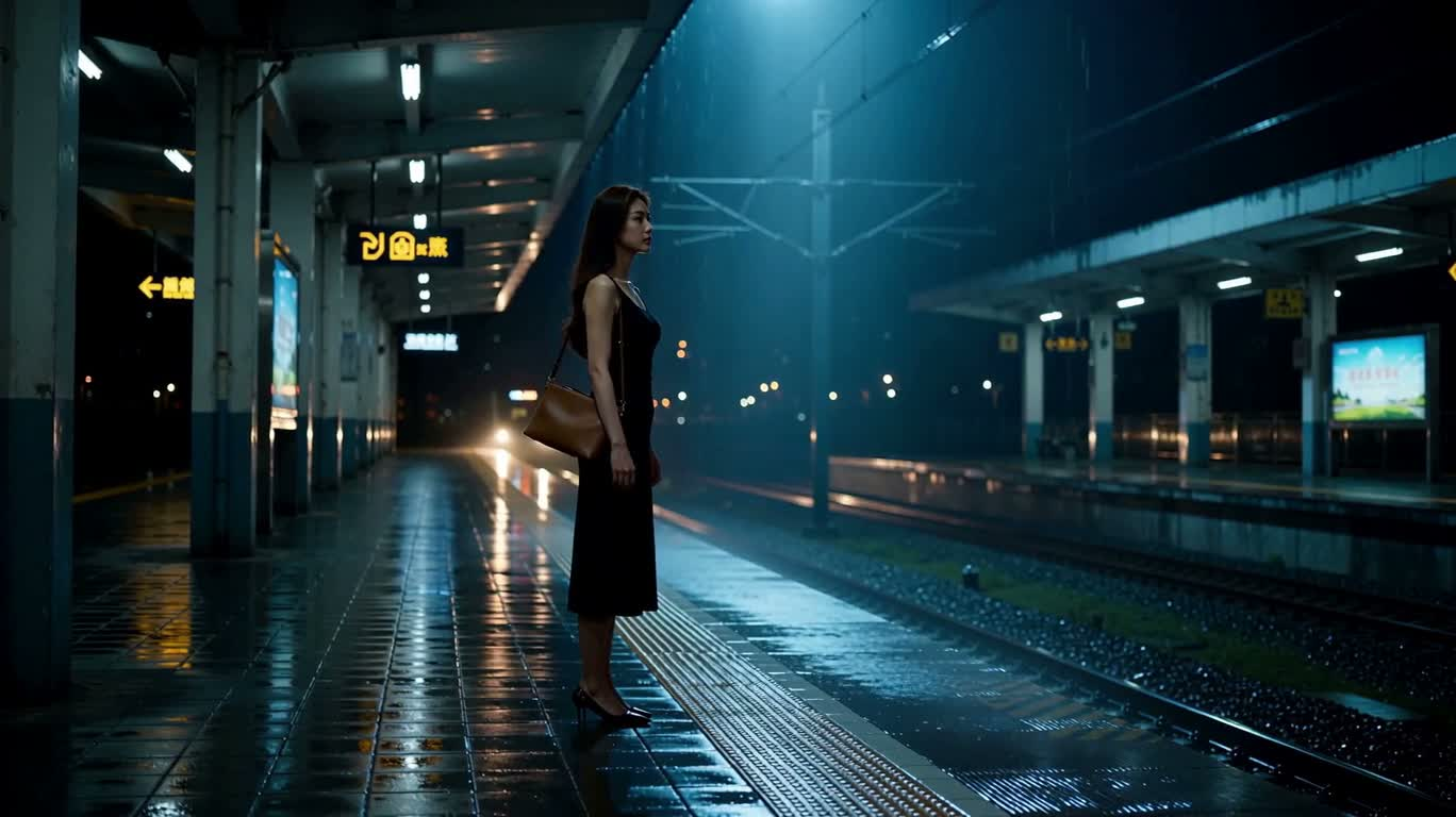 雨夜归途 — AI video creation
