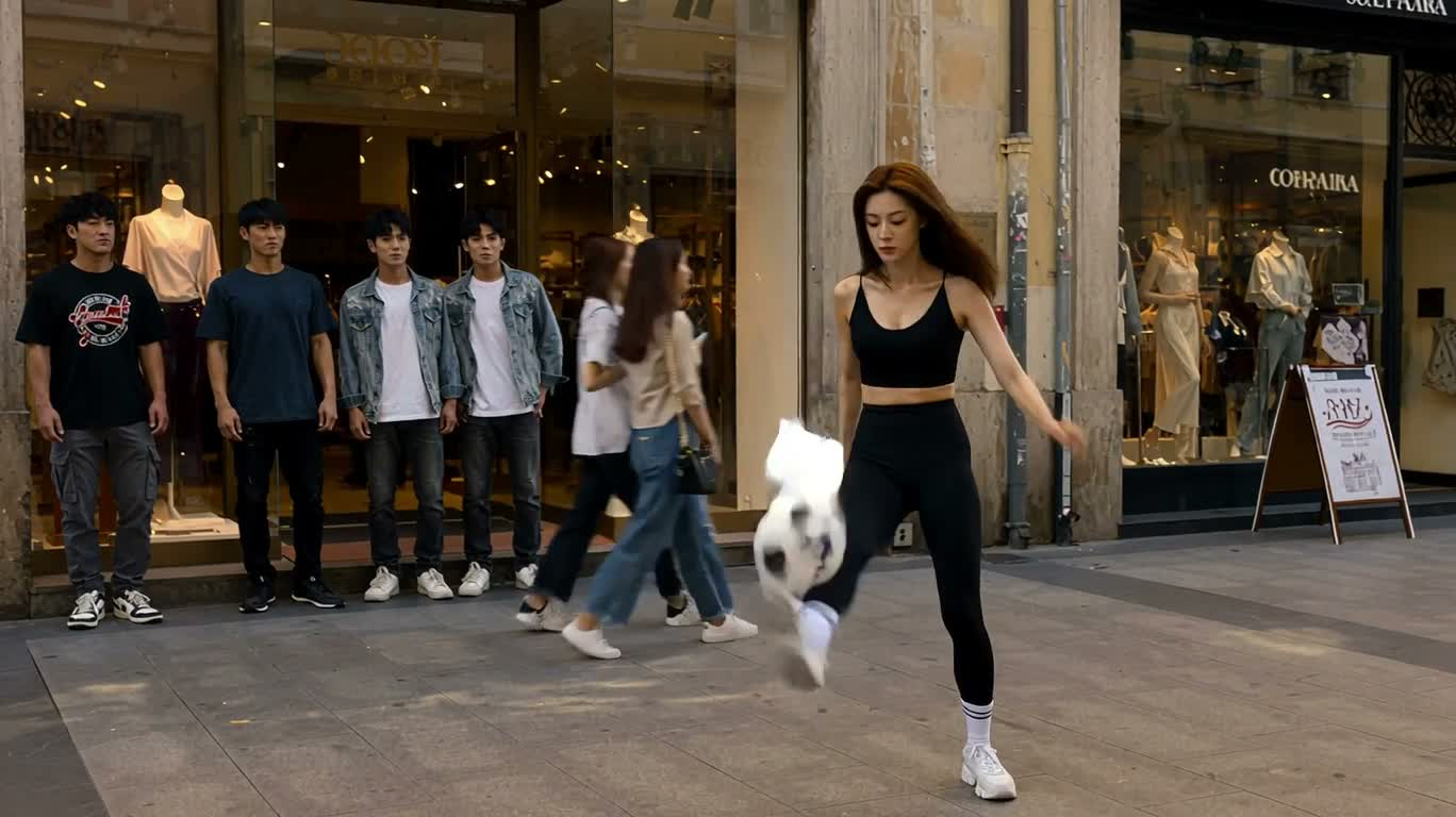 街头足球的意外反转 — AI video creation