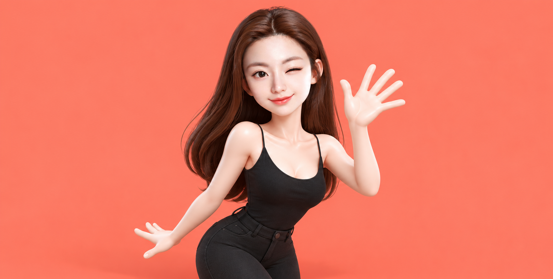 러버 호스 스타일 3D 성인 캐릭터 디자인