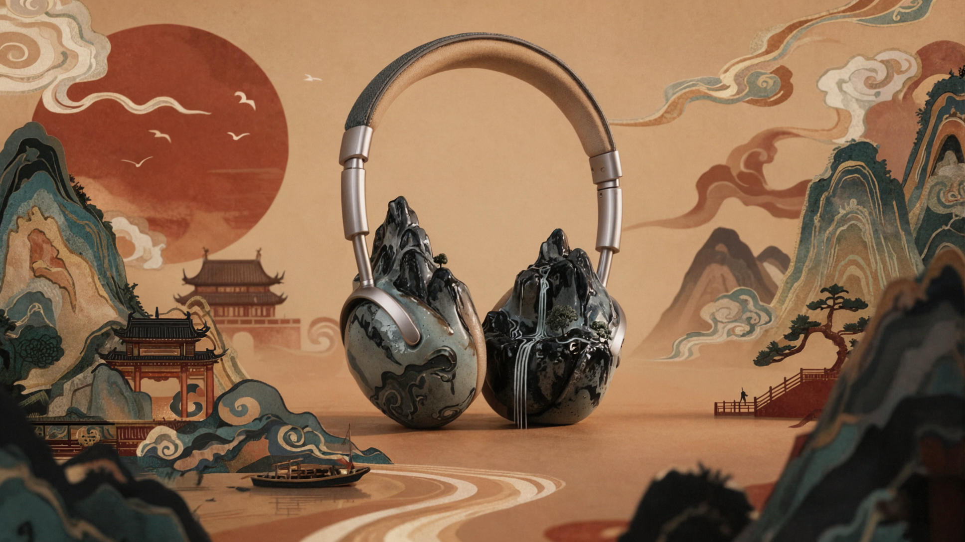 Tai nghe sơn thủy · Truyện cổ dân gian
