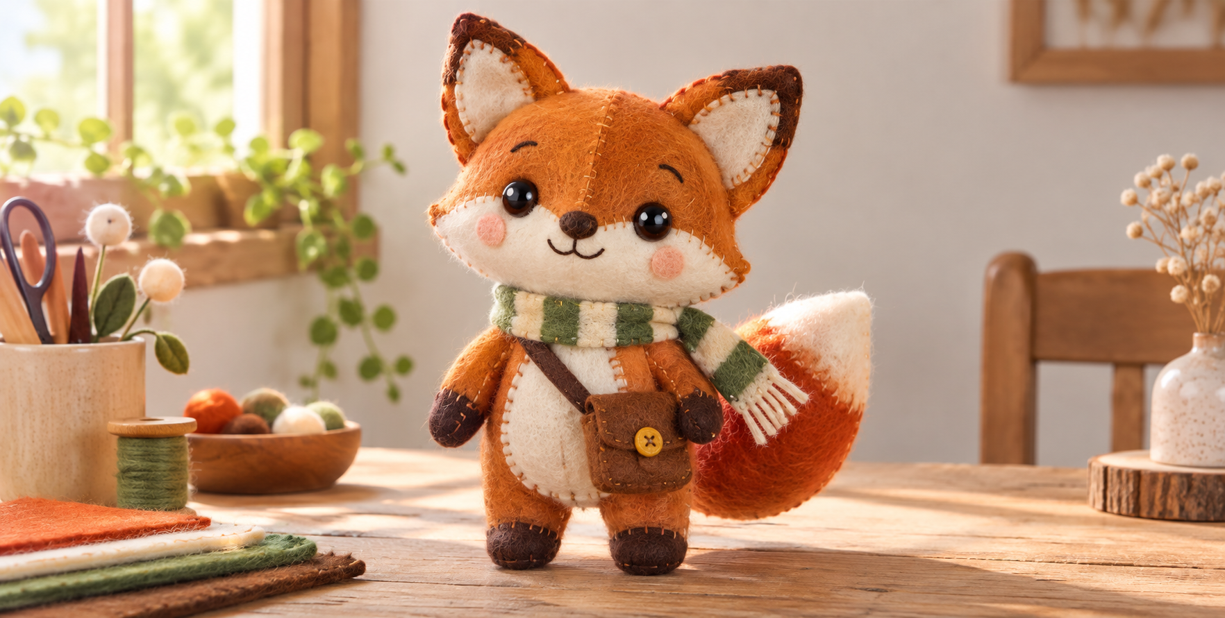 펠트 전신 인형 도안 — AI image creation