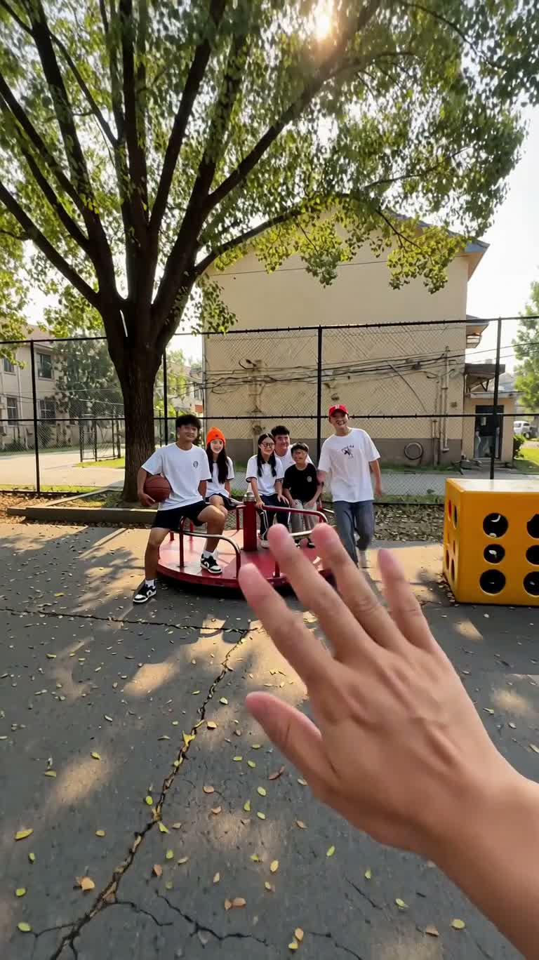 操场重逢:介绍新朋友 — AI video creation