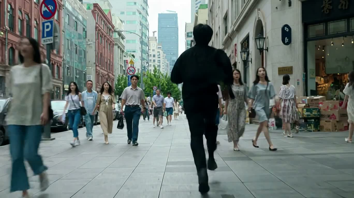 街头追逐与水果摊意外 — AI video creation