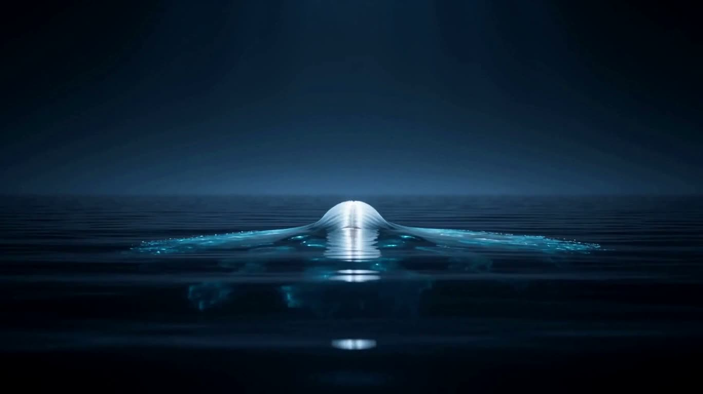 氷海の女神と昇る潮 — AI video creation